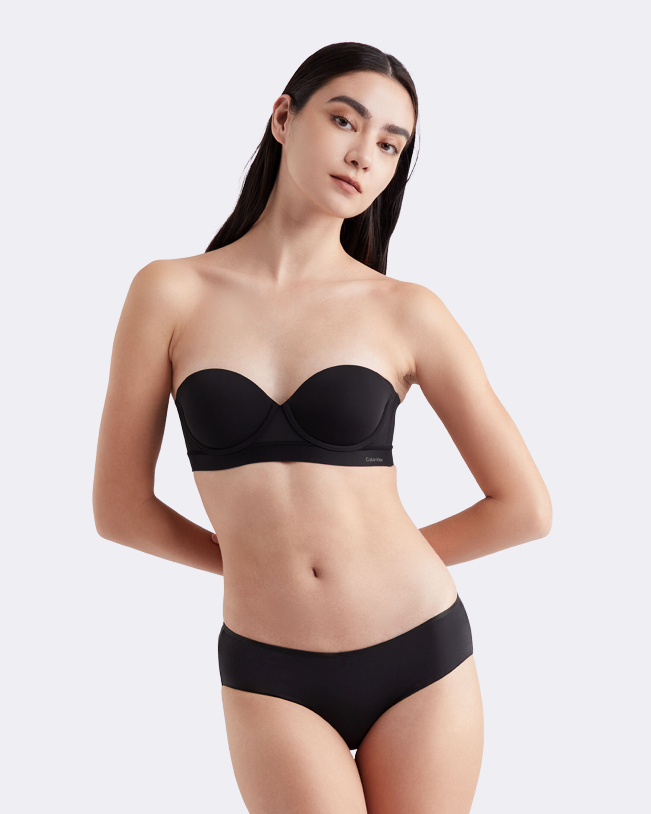 Invisibles Push Up Strapless Bra black Calvin Klein Taiwan