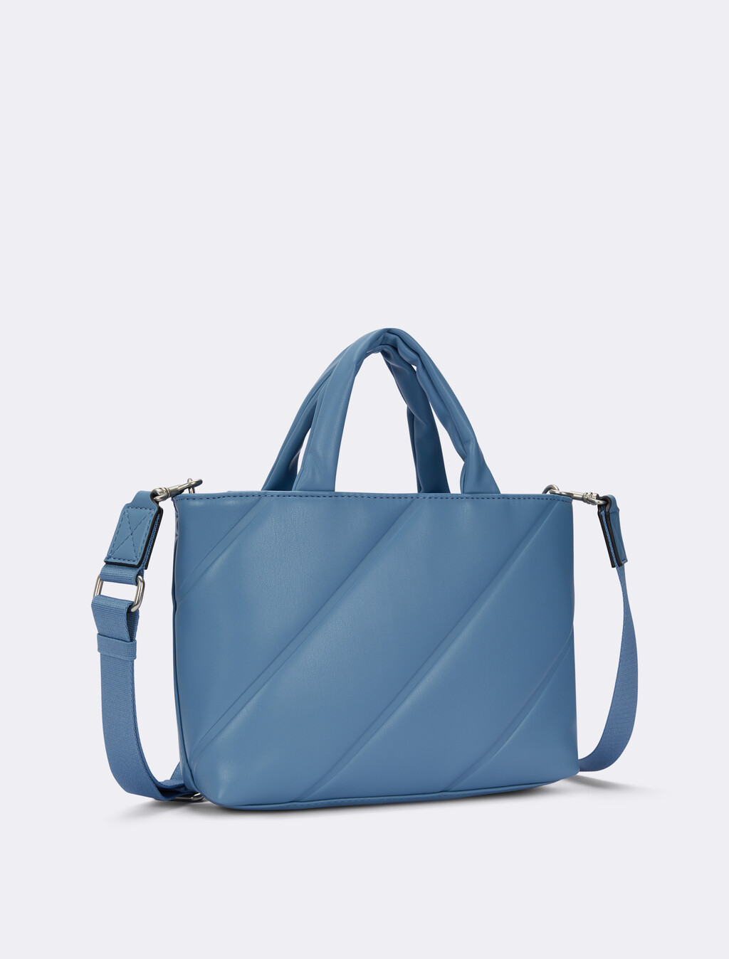 Quilted Micro Tote, Blue Shadow, hi-res