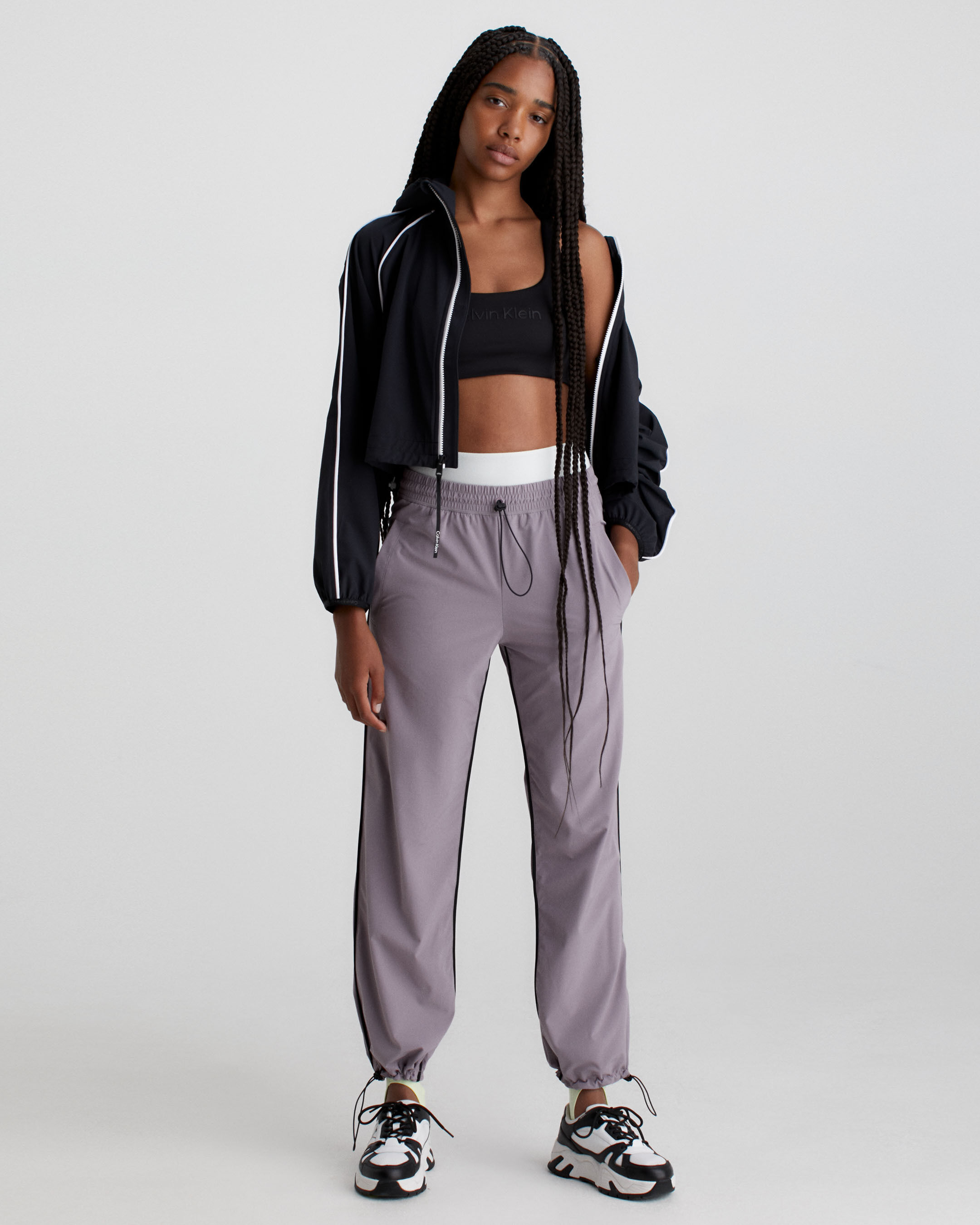 Calvin klein grey track pants sale