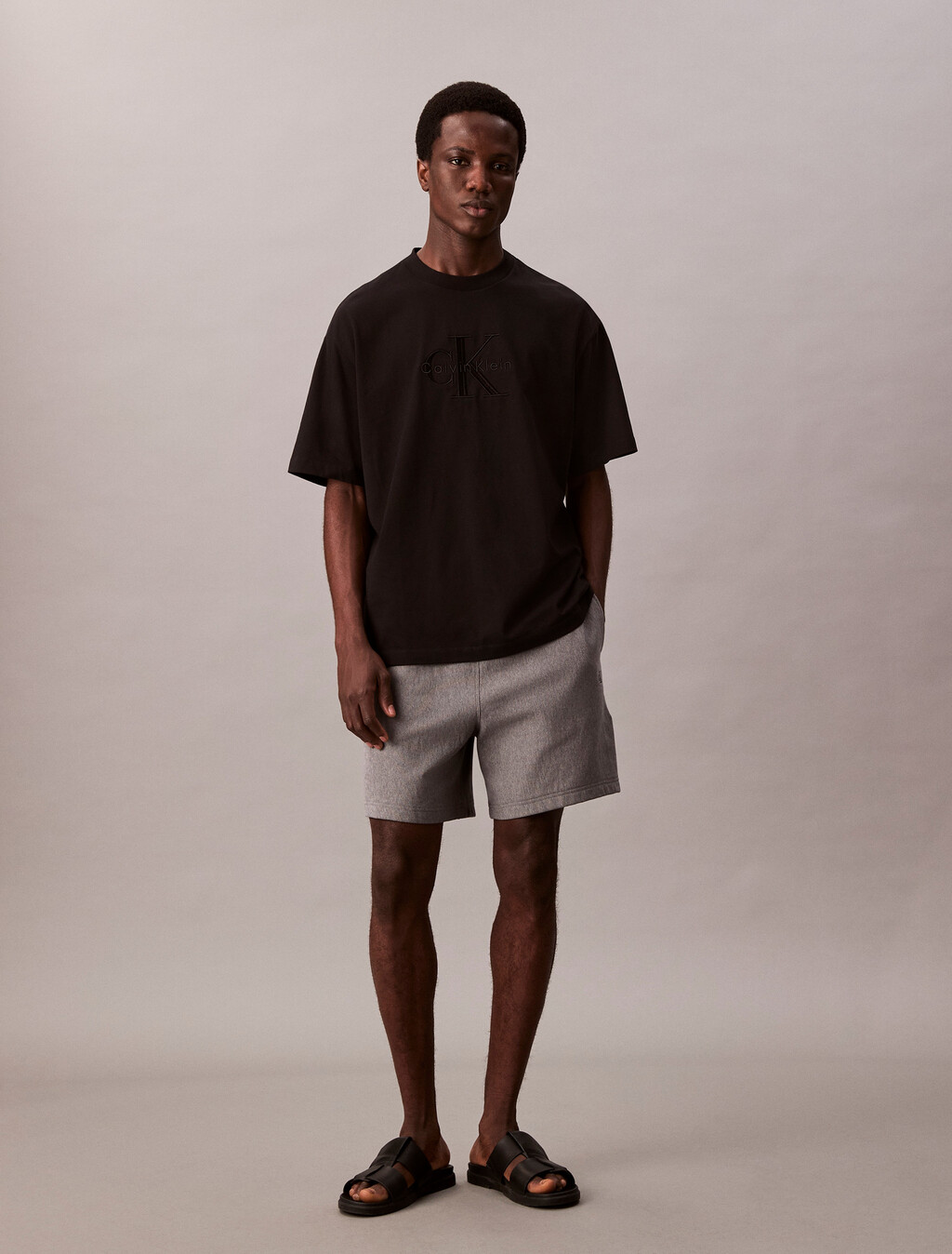 寬鬆版型 Monogram T 恤, Black, hi-res