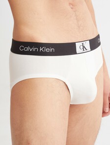 CALVIN KLEIN 1996 棉質低腰三角褲, White, hi-res
