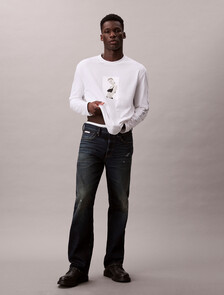 Kate Moss 圖案寬版 T 恤, Brilliant White, hi-res