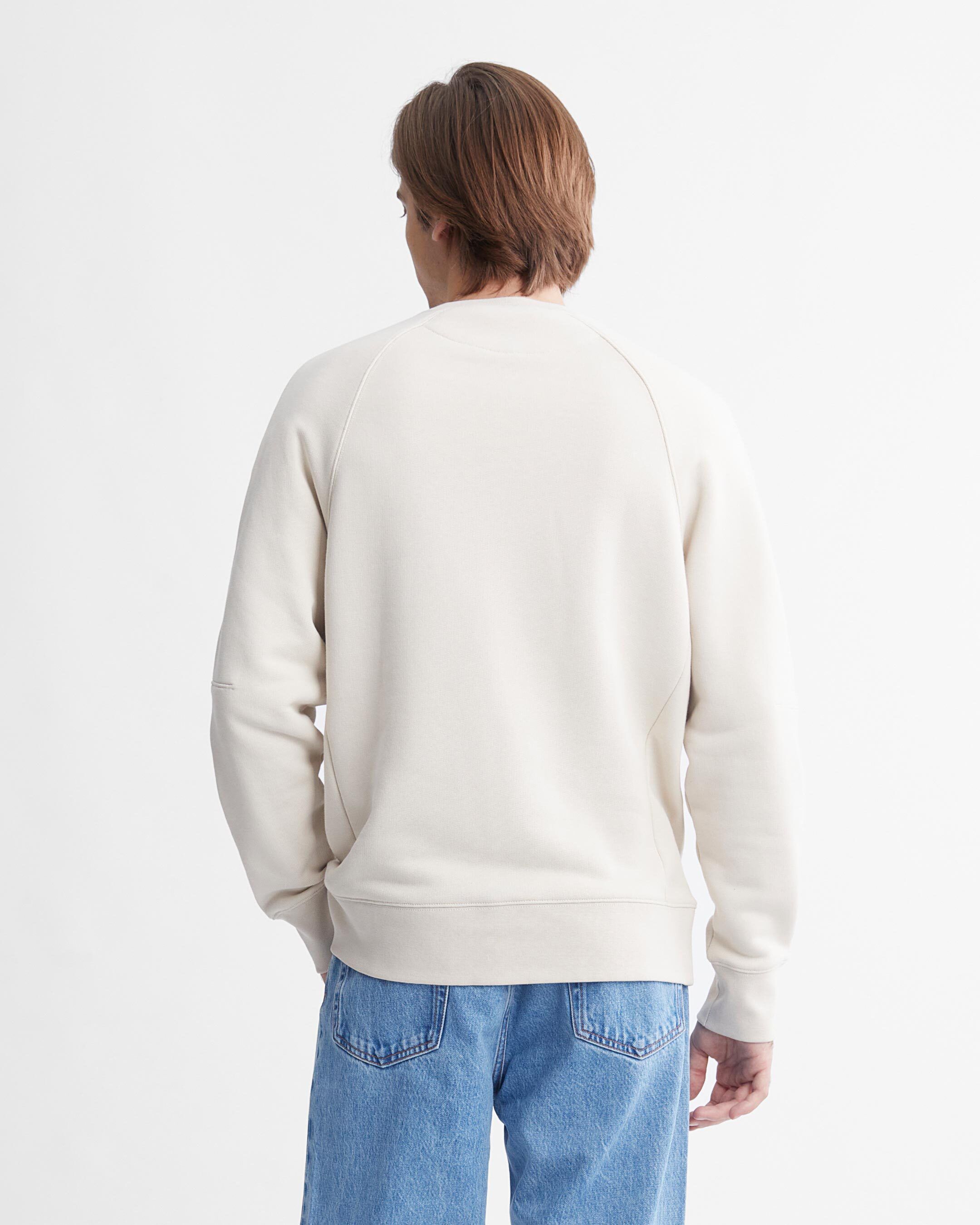 Mens white crew outlet neck sweatshirt