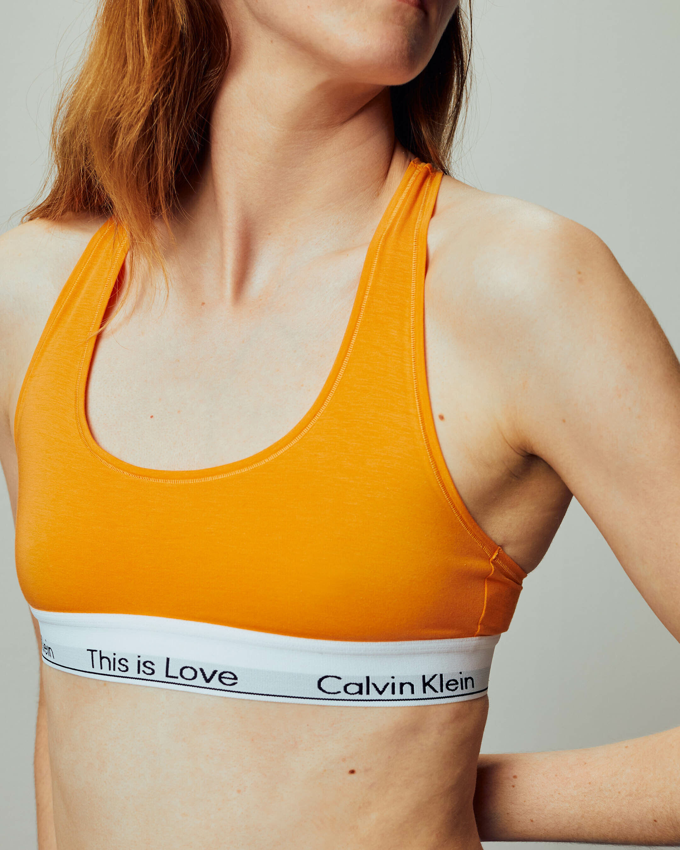 Modern Cotton Unlined Bralette orange Calvin Klein Taiwan