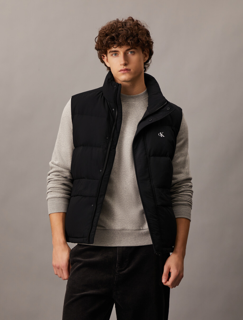 Essential Down Vest, Ck Black, hi-res
