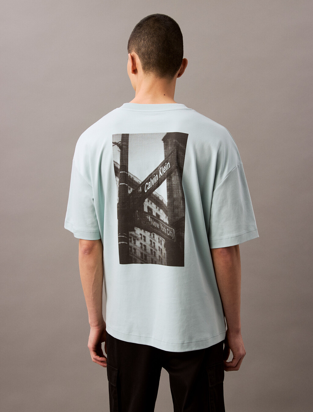 NYCK 印花圖案 T 恤, Harbor Gray, hi-res