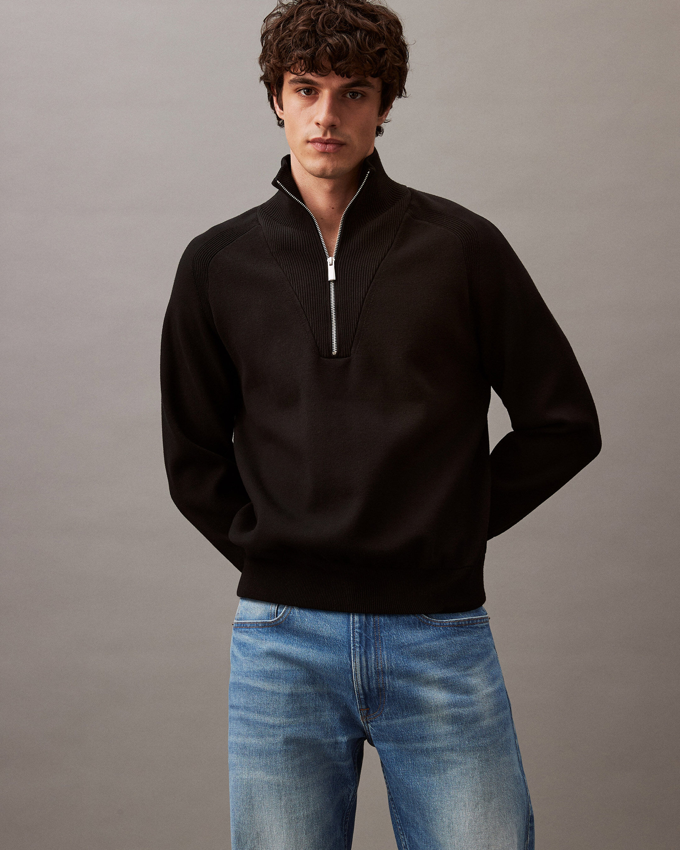 Calvin klein quarter zip clearance