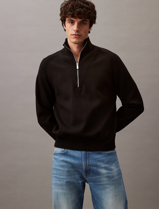 Tech Knit Quarter Zip Sweater