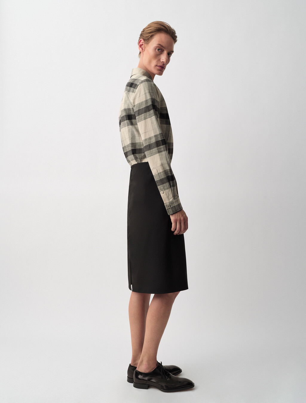 Luna Pencil Skirt, Black, hi-res