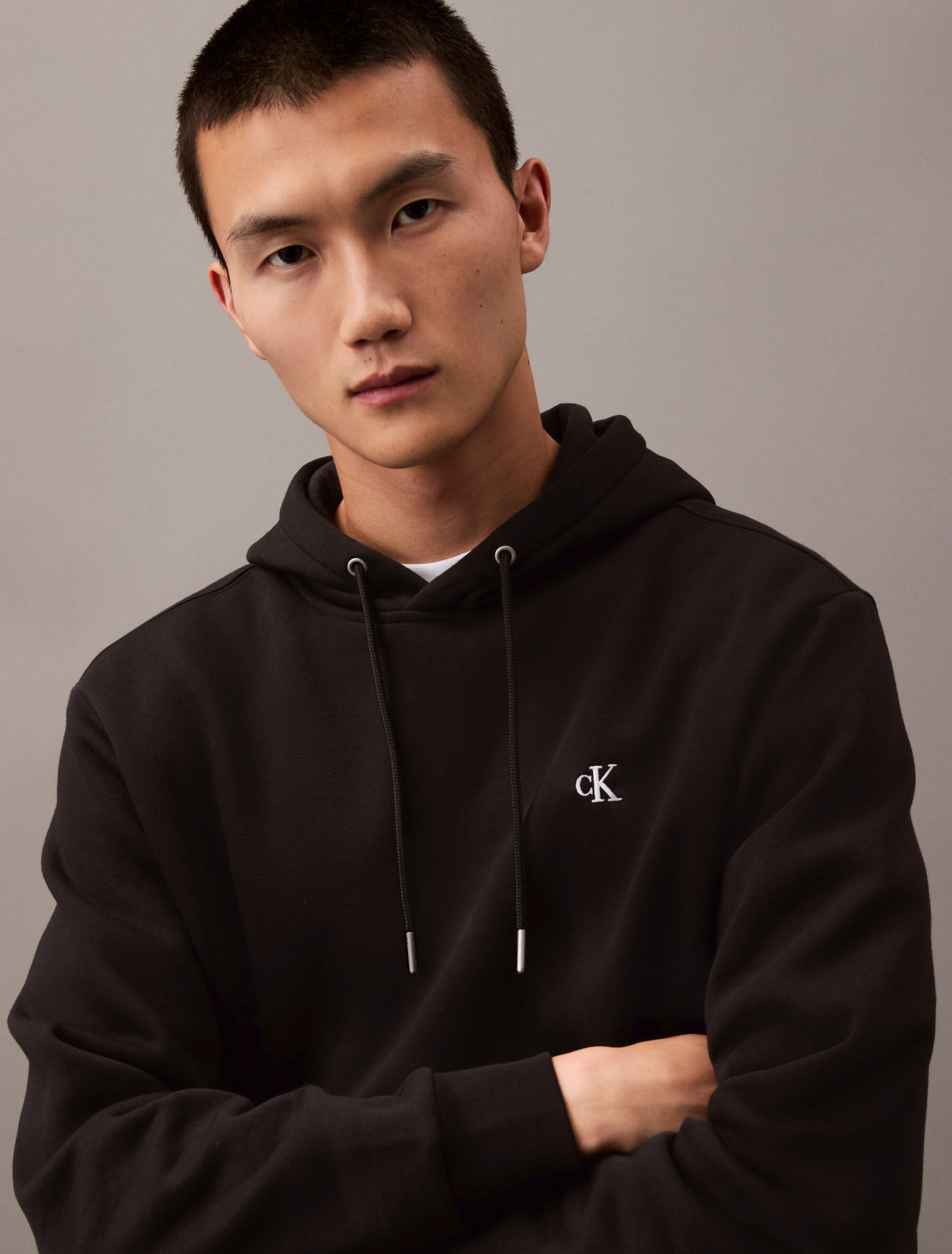 Archive Logo Fleece Hoodie | black | Calvin Klein Taiwan