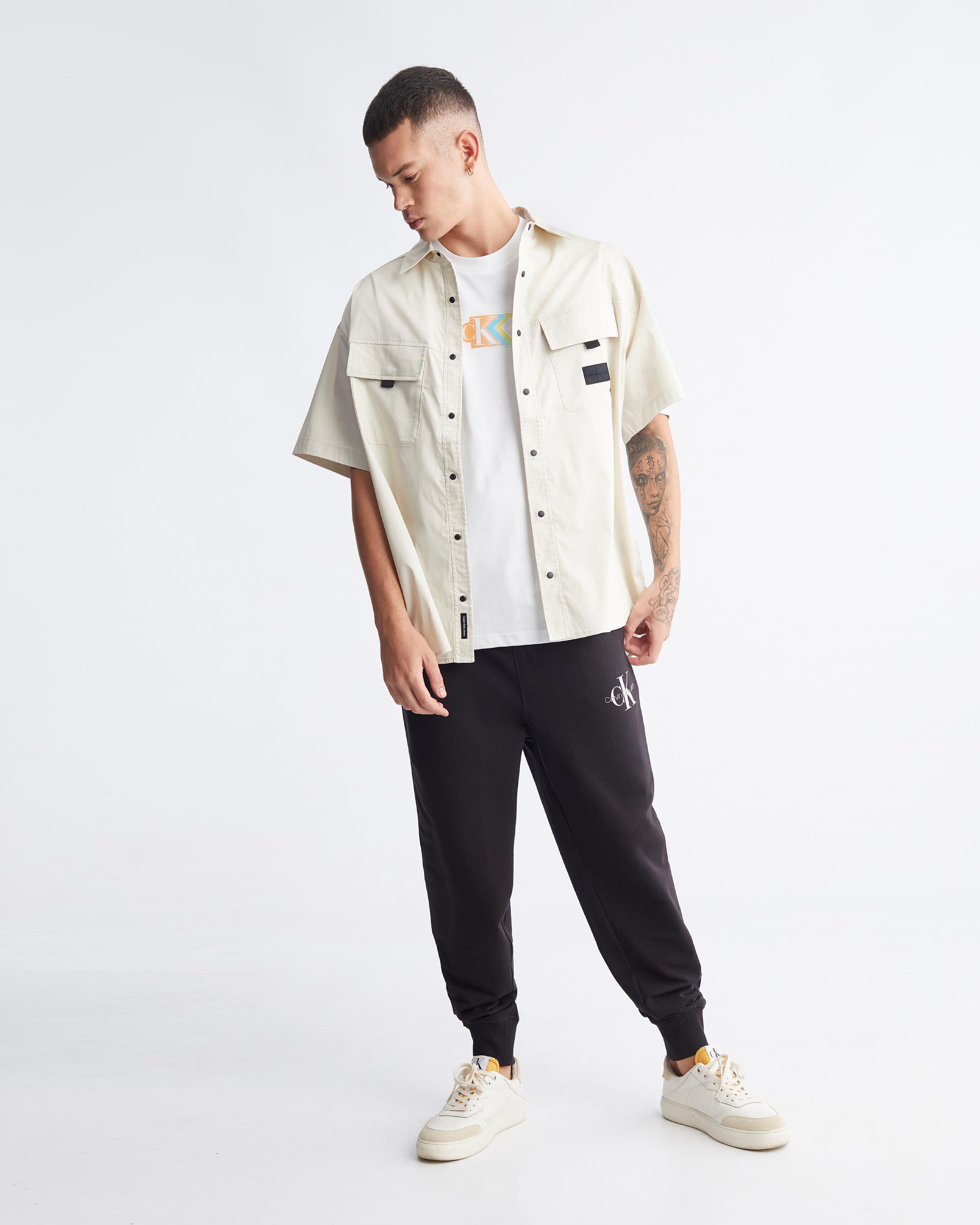 Calvin klein hotsell tracksuit mens sale