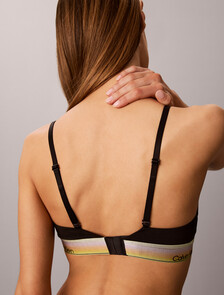 Pride 薄襯三角胸罩, Black, hi-res