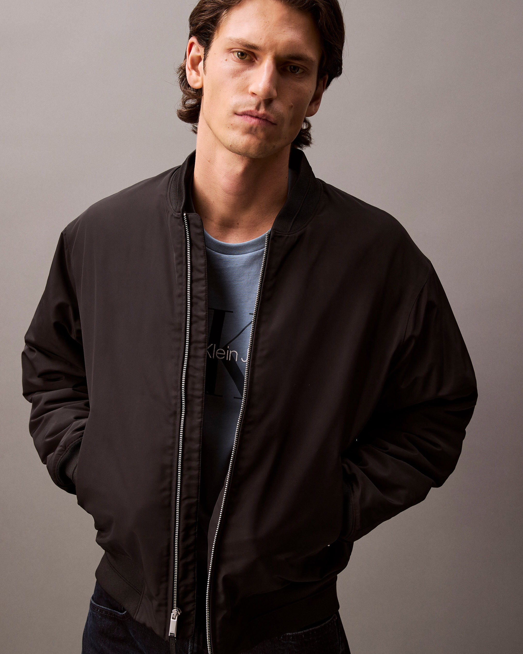 Classic bomber jacket mens outlet