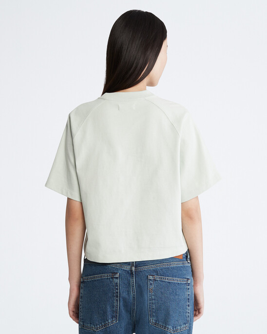 Standards Cropped Embrace Graphic Crewneck T-Shirt