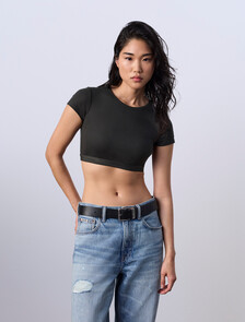 Jung Kook for Calvin Klein Heritage Cotton Lightly Lined T-Shirt Bralette, Peat, hi-res