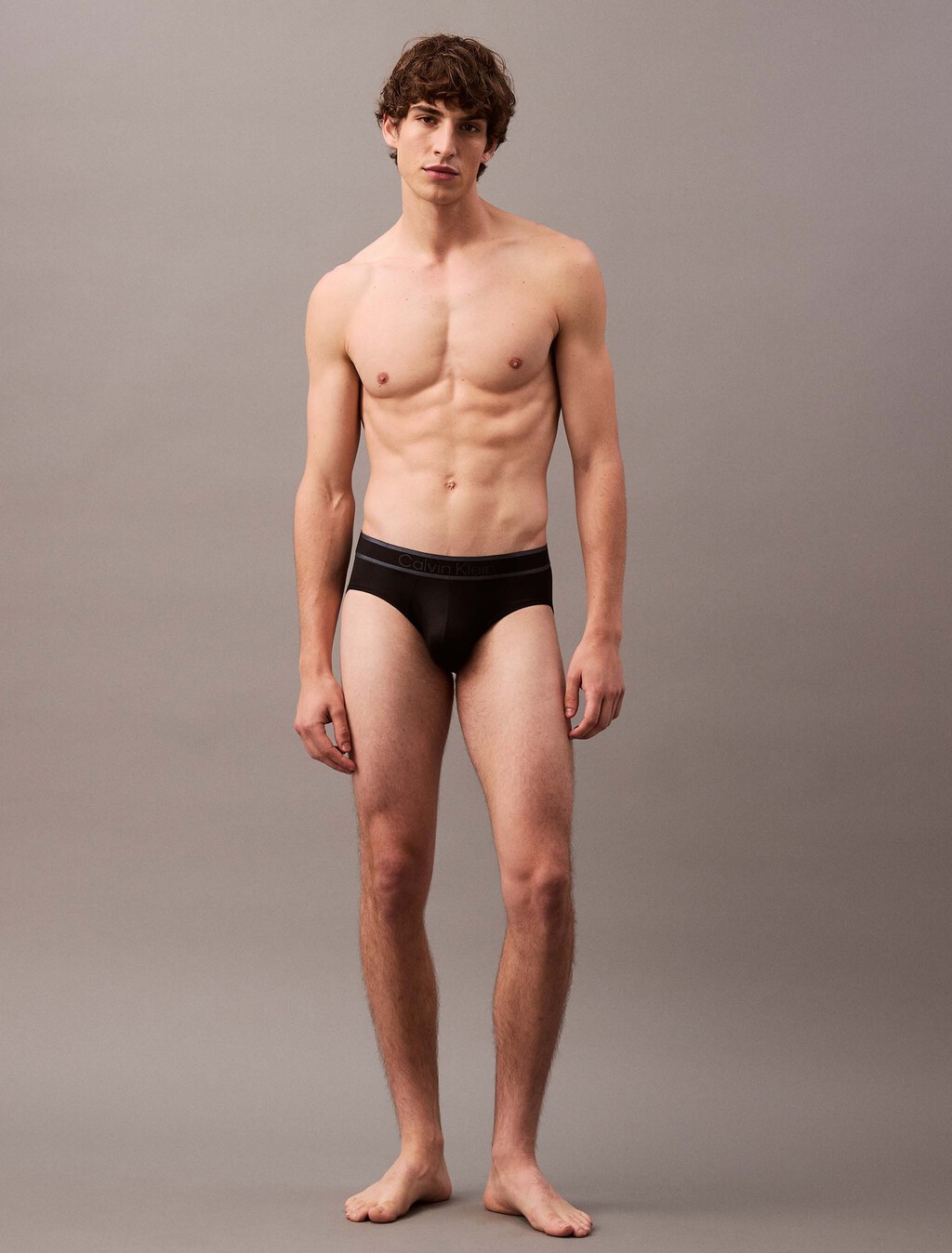 Tonal Logo Hip Brief, Black, hi-res