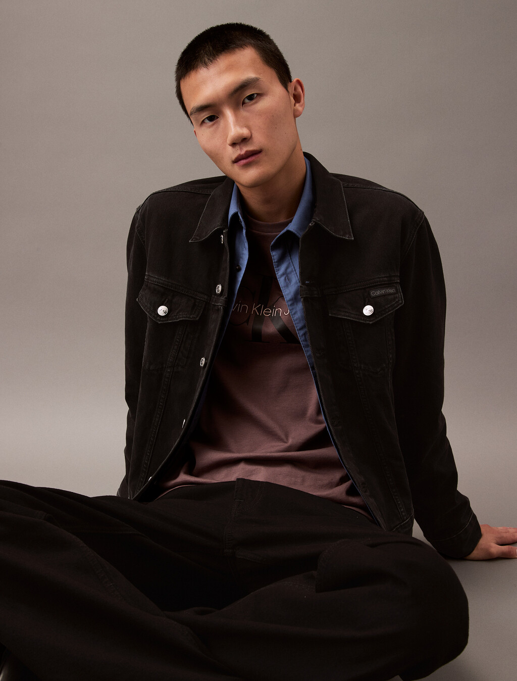 Classic Trucker Jacket, 205 BLACK, hi-res