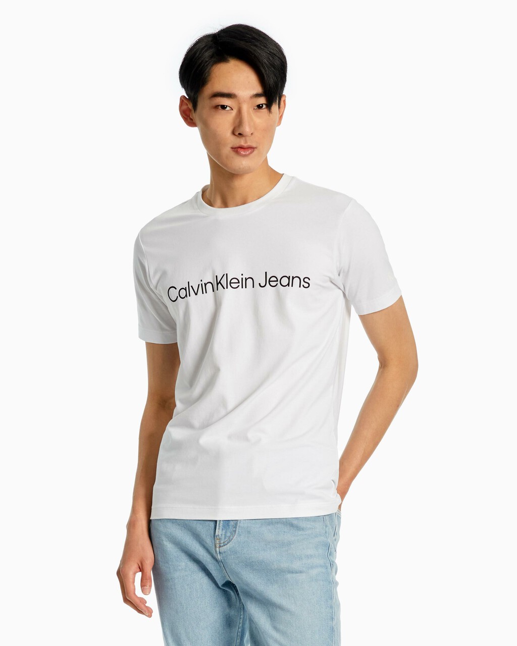 Calvin Klein Jeans INSTITUTIONAL T-SHIRT White - Free delivery