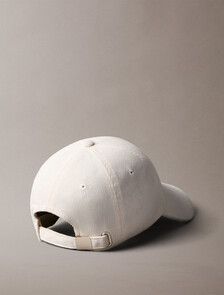 Bold Graphic Script Corduroy Baseball Cap, Light Hay, hi-res