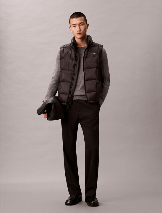 Nylon Quilted Puffer Vest