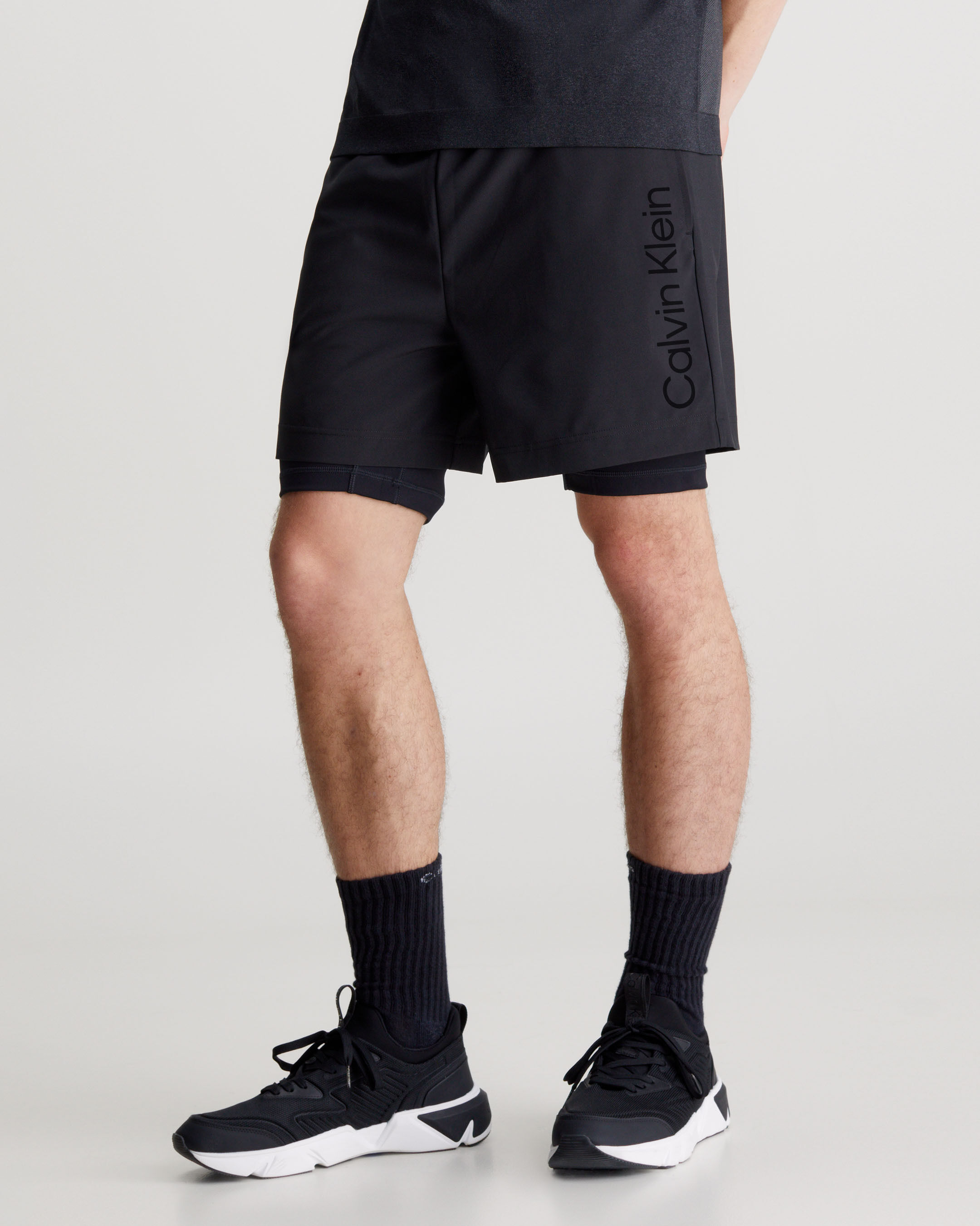 Calvin klein swim hotsell shorts black