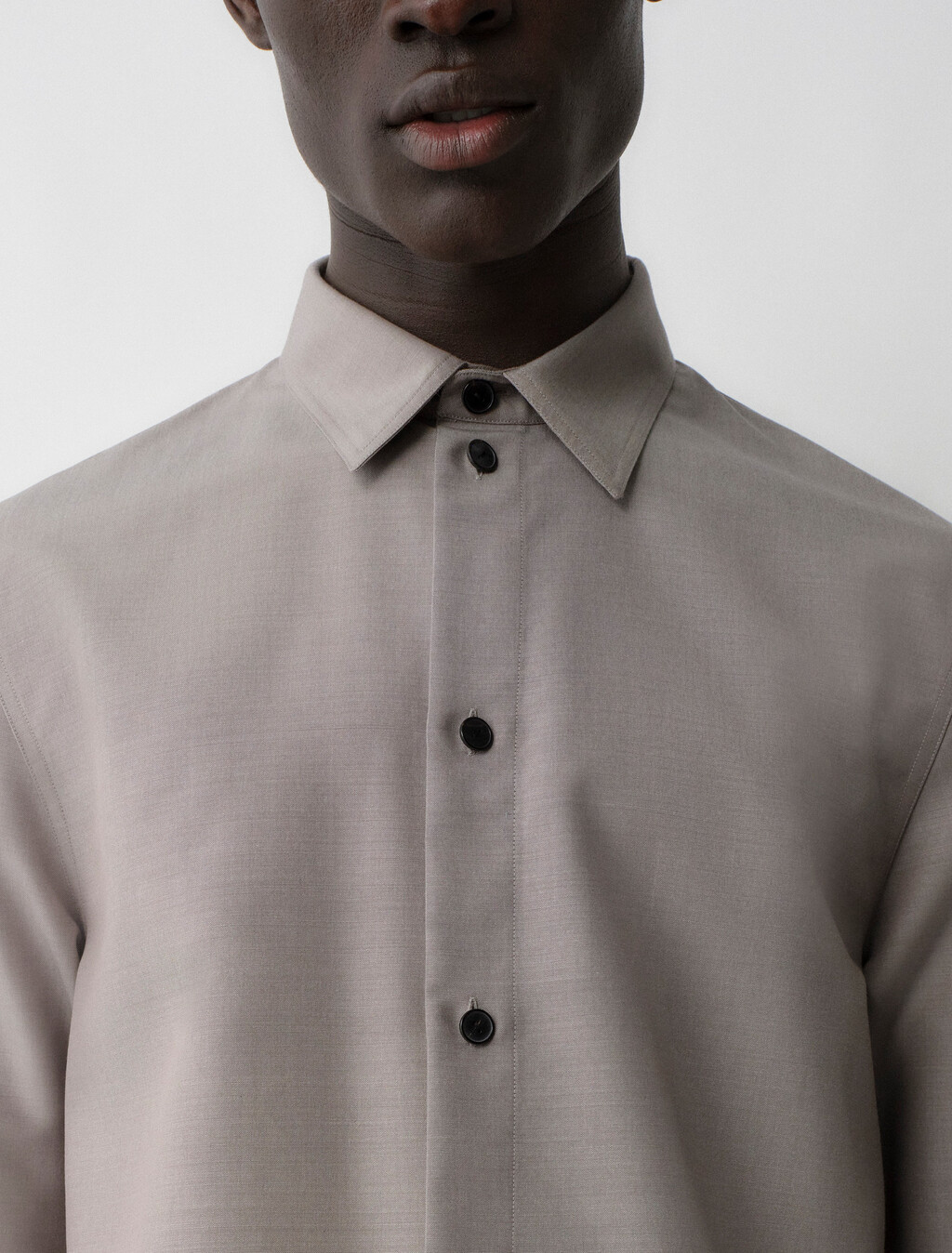 Juan Button-Down Shirt, Melange Dove, hi-res