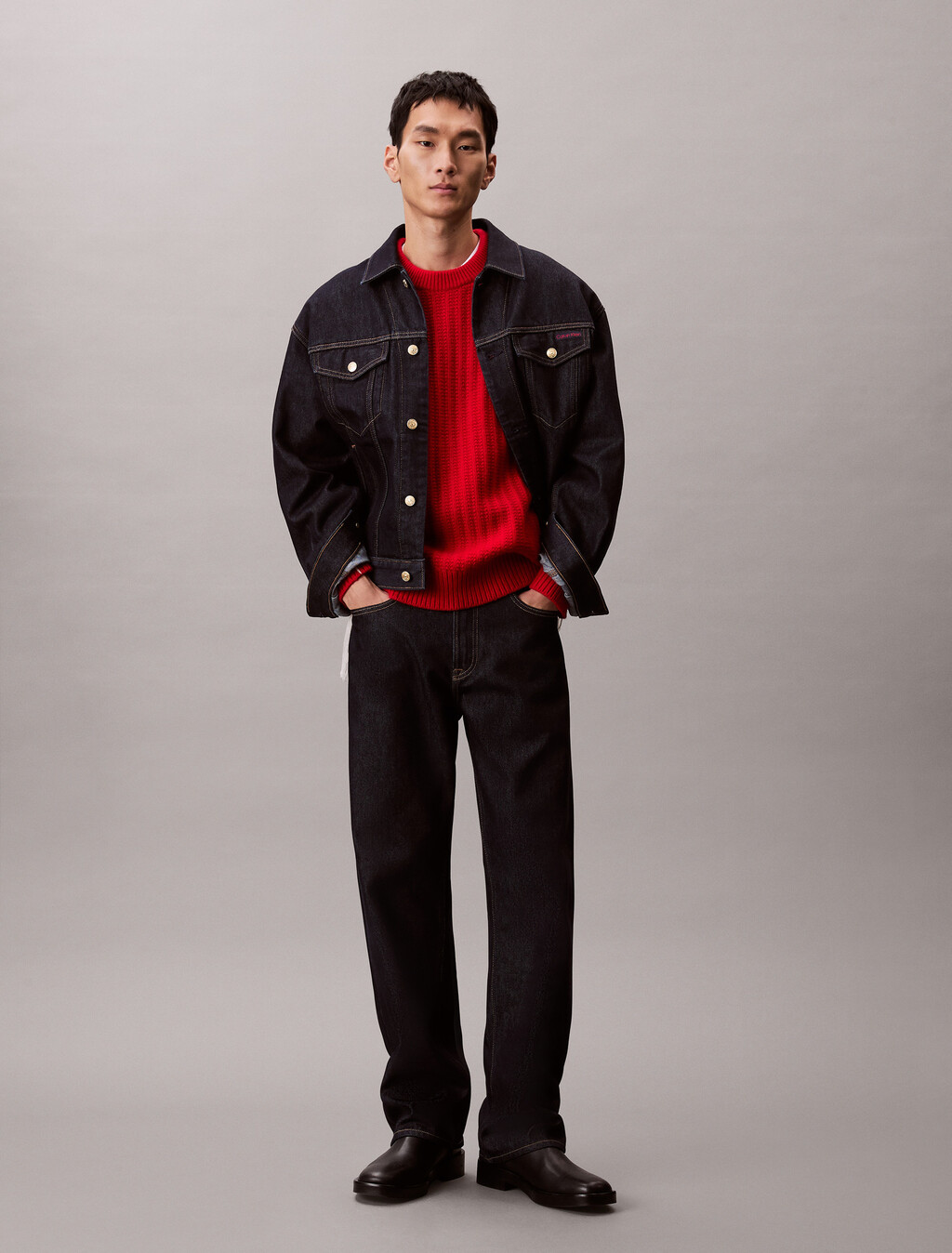 Lunar New Year Cashmere Sweater, Pantone Red, hi-res