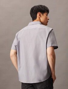 技術材質經典襯衫, Lilac Gray, hi-res