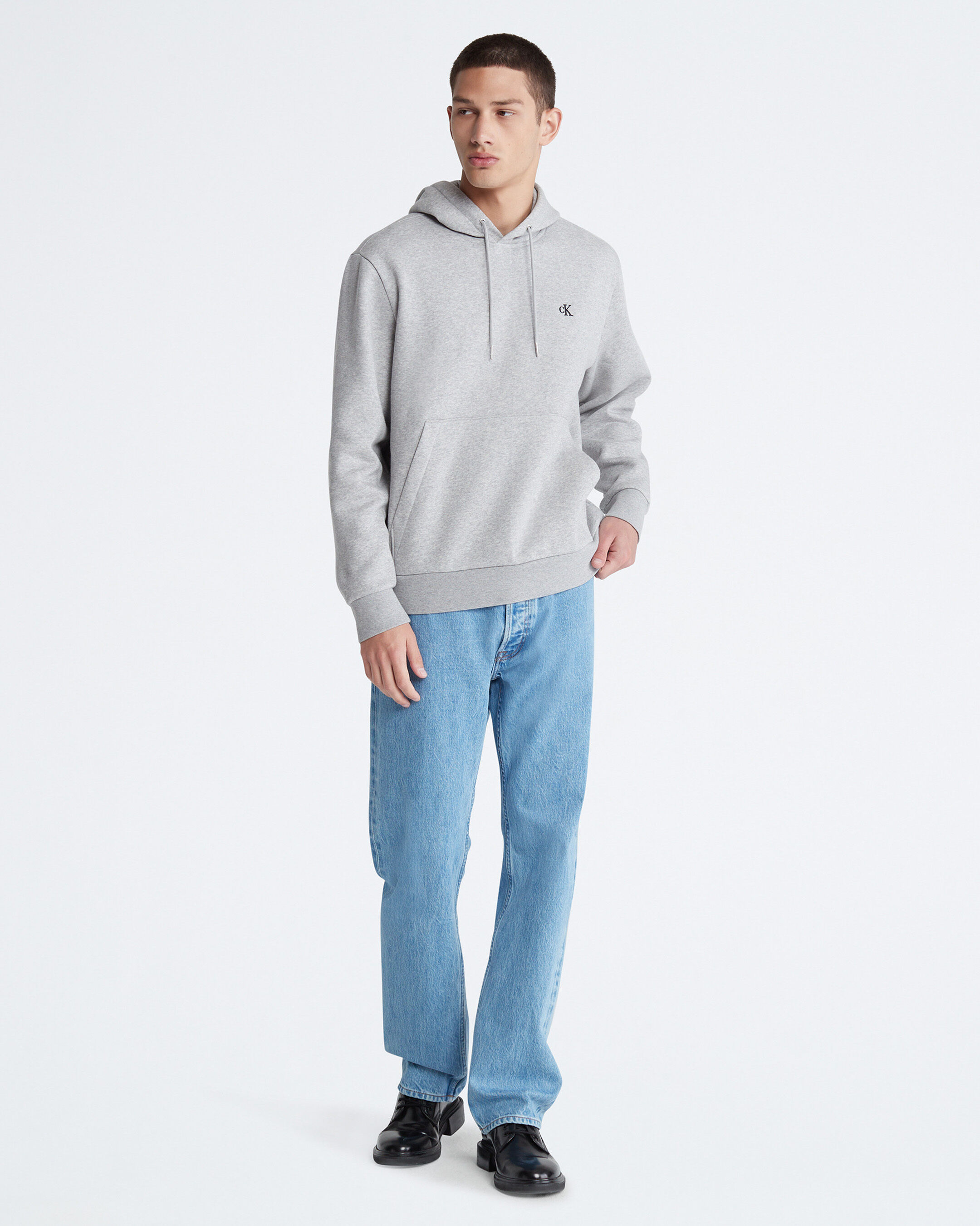 Archive Logo Fleece Hoodie | grey | Calvin Klein Taiwan