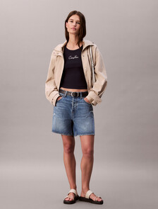 Rib Knit Tank Top, Dark Sapphire, hi-res
