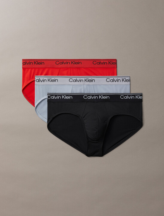 3 Pack Hip Briefs - Microfibre Stretch