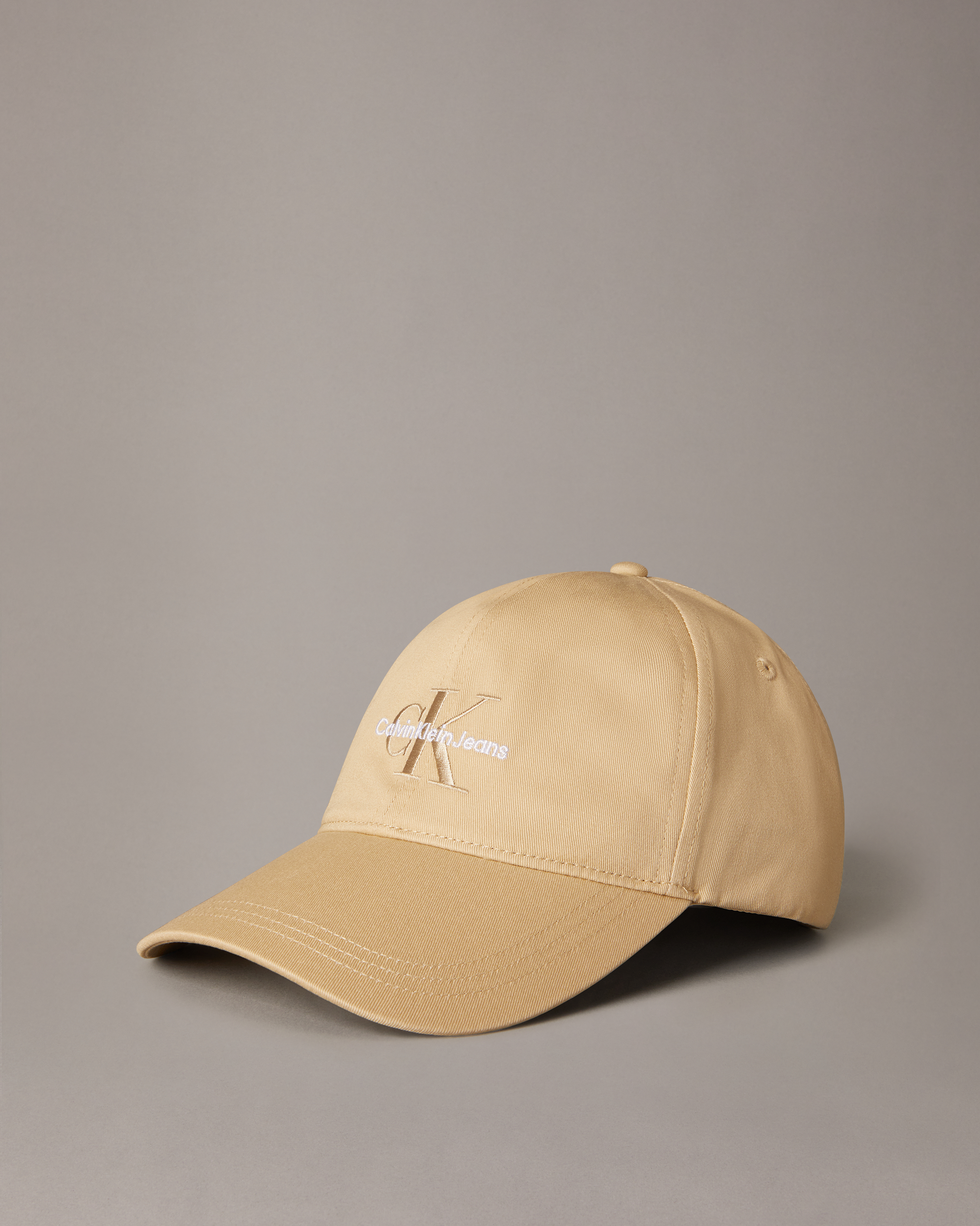 Monogram Twill Cotton Baseball Cap | brown | Calvin Klein Taiwan